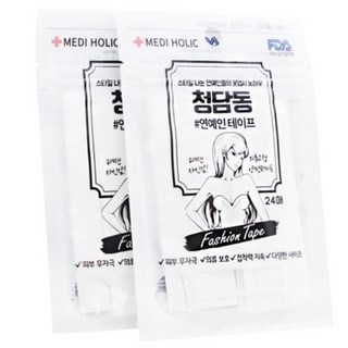 옷 피부 생각 국내생산 옷고정테이프 2세트, 2개