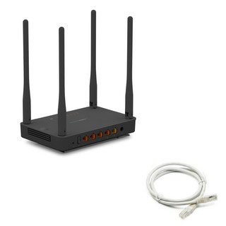 IPTIME AX2004T 블랙 와이파이 기가 와이파이 공유기 + 랜선1m 포함, 1개