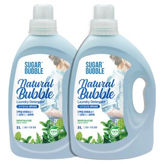 [이찬원세제] 슈가버블 세탁세제 내추럴버블 3L, 2개