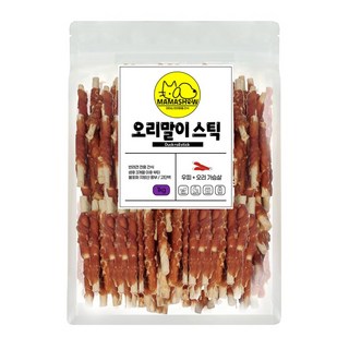 마마쇼 건강한 반려동물 간식, 1kg, 1개, 오리말이스틱