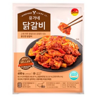 유가네 닭갈비 600g x 5팩, 5개