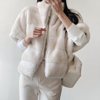 [마켓제이MARKETJ] 페이크밍크 에코 퍼베스트(2col)