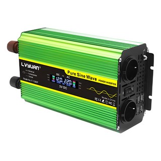 녹원 순수정현파 LCD 인버터 60hz 220V 캠핑용 차량용 차박 한국형 KC인증, 용량 4000W 전압 12V, 1개