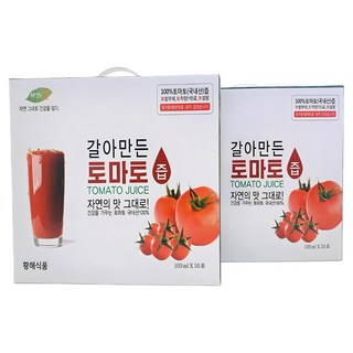 갈아서 끓인 토마토쥬스 토마토즙, 100ml, 30개