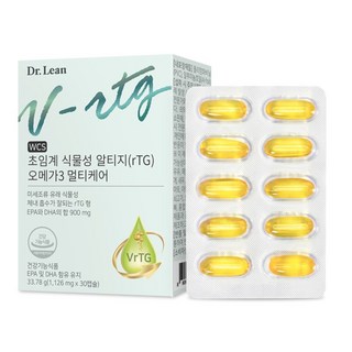 [공식] 닥터린 초임계 식물성 알티지(rTG) 오메가3 멀티케어, 30정, 3개