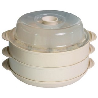 국내생산 NEW 이로홈 전자레인지 찜기 스팀 2단세트 만능찜기 레인지용 계란찜 전자렌지 용기, 1개