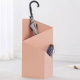 인테리어 우산꽂이 까페 호텔 사무실 현관 로비 홈인테리어 집들이선물 센스있는 깔끔한 디자인 철제 2단 우산 꽂이, 핑크, 1개