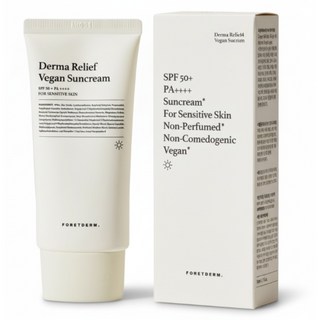 포레덤 더마 릴리프 비건 무향 무기자차 선크림 SPF50+ PA++++, 50ml, 1개