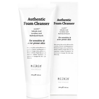 밀킨 어센틱 약산성 살리실산 여드름 진정 피지 관리 폼 클렌징, 1개, 200g