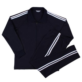 샤이안스포츠 흰색2선 동복세트 체육복 트레이닝복