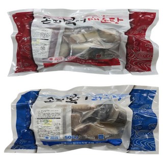 동해 복어 손질 복어 매운탕 맑은탕 570g 2세트(팩당:복어500g+소스70g), 1세트, 복어맑은탕2팩