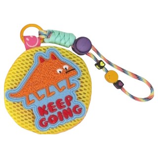 귀엽다 에어팟 케이스 가방 악세사리 모기퇴치패치 백팩 키링, 1개, 노란색 가방