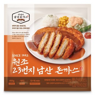 원조 23번지 남산돈까스 3팩 (총 돈까스 120g 9개+소스 30g 9개 구성), 없음, 9개