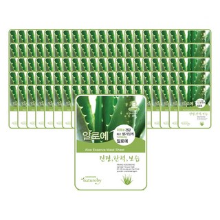 네이처바이 알로에 에센스 마스크팩 23g, 100개, 1개입