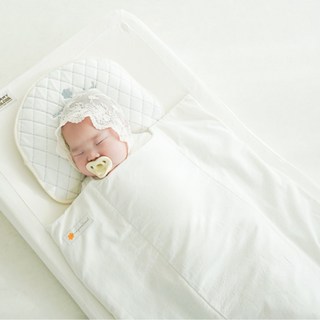 머미쿨쿨 유아용 올인원 메쉬 이불, 아이보리