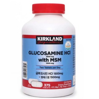 커클랜드시그니춰 글루코사민HCI + 엠에스엠, 375정, 1개, 375정