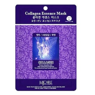 엠제이케어 에센스 마스크팩 콜라겐 30매 100매 x 23g 탱탱 + 수분공급 투명 1일1팩, 1개입, 30개