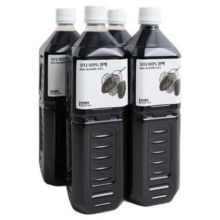 원웰빙 고창 오디 원액 100% 1L 하늘수 오디즙, 4개