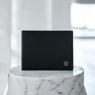 선물포장 루이까또즈 남성 로고 배색 반지갑 블랙 가죽 남자 지갑