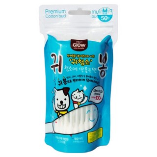 [댕냥이] 에티펫 강아지 멸균 순면 귀청소 프리미엄 귀봉 100매, 1개