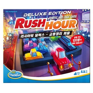 코리아보드게임즈 러시아워 딜럭스 1인 이상 교통정리 퍼즐 문제카드 120장 해결 주차 퀴즈 논리게임, 1개