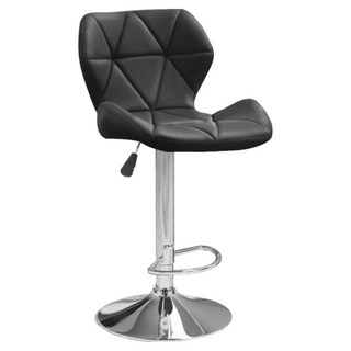 비엠코리아 누비바텐 발걸이형 의자, 블랙, 블랙