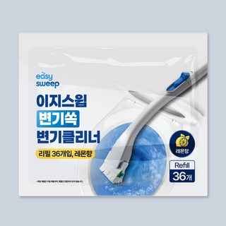 이지스윕 변기쏙 변기클리너 리필 36개입 레몬향, 1세트, 화이트