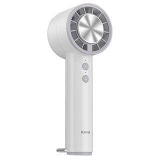 PERFFIER 퍼피어 휴대용 급속 냉각 선풍기 무선 저소음 에어컨 손선풍기, T40i, 화이트