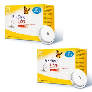 애보트 개인용 체내 연속 혈당 측정기, FreeStyle Libre, 2개