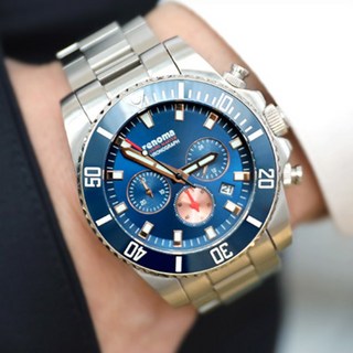 레노마 RE-2001 마린마스터 200M 방수 사파이어글래스 세라믹베젤 남자 다이버시계 마린블루