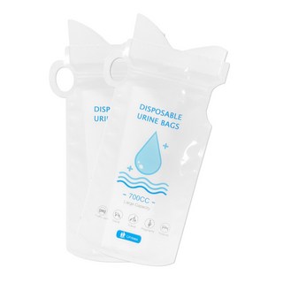 블리스키미 일회용 소변팩 캠핑 실외활동 긴급 화장실 휴대용 소변봉투 10매, 1개, 화이트