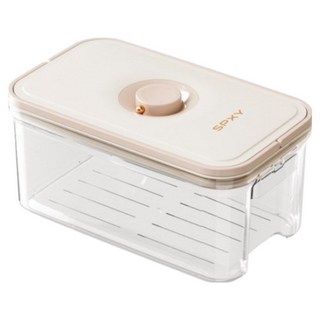 BYOU 원터치 진공밀폐용기 다이얼 냉장고정리용기 대용량, 3600ML, 1개, 3600ml