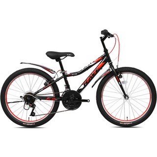 2025 케이투바이크 초등학생 주니어 MTB자전거 레이브GS 22인치 21단 조립구매시 사은품증정, 레이브GS 22인치 블랙+레드, 미조립, 1개, 매트블랙, 147cm