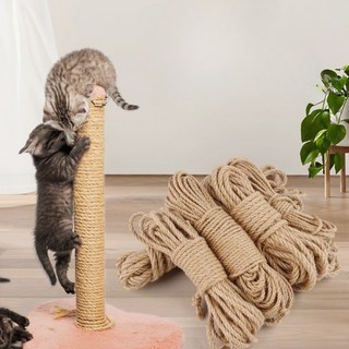 무지멍 고양이 스크래쳐 리필 로프 2P, 2개, 브라운