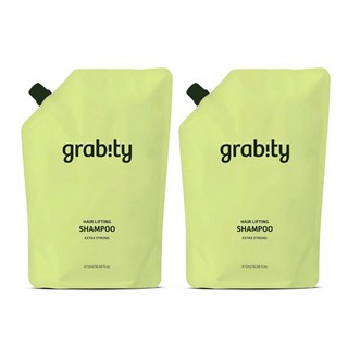 그래비티 헤어리프팅 샴푸 엑스트라 스트롱 리필 더블세트 친환경 가성비, 2개, 475ml