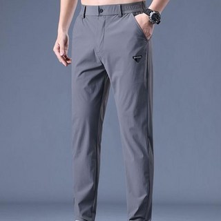 1/1+1 허리밴딩 쿨맥스 냉장고 팬츠 남성 여름 통풍 냉장고 팬츠