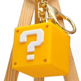 HOHOO 任天堂問號鑰匙圈鑰匙圈扣, 黃色的, 1個