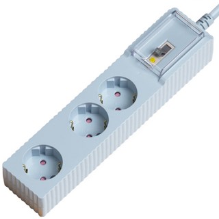 파워존 웨이브 고용량 멀티탭3구 누전차단 50cm 1.5m 3m 5m 7m 에어컨 냉풍기, 1.5m(파스텔블루), 1개