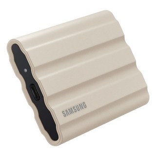 삼성전자 삼성 공식인증 포터블 외장SSD T7 실드 +가죽파우치 Z2, 1TB, 베이지