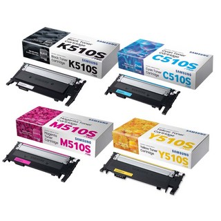 삼성 정품토너 4색세트 (무료배송) CLT-K510S검정 CLT-C510S파랑 CLT-M510S빨강 CLT-Y510S노랑 SL-C513 C510W C510 C513W, 1세트, 검정파랑빨강노랑