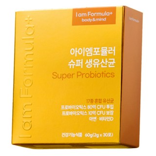 아이엠포뮬러 배케어 생유산균 프로바이오틱스 30포, 1박스, 30회분