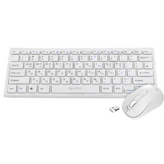 DDZONE 무선 데스크탑 세트 미니키보드+무선마우스+마우스패드 세트 DMK-900M, 일반형, 화이트