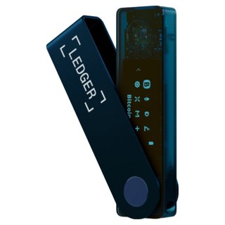 Ledger Nano X 가상화폐지갑 렛저나노x 콜드월렛 블루투스 BTC / ETH / BNB / USDT / SOL 등 다중 코인 지원 Sapphire Blue