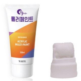 달나라 롤러 페 인트 3통 노루페인트 롤러붓 로라붓 셀프페인팅, 1개, 화이트