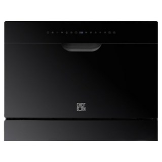 쉐프본 워시폴8블랙라벨 무설치 무타공 식기세척기 6인용, 고객직접설치, WQP6-8204V1, 블랙