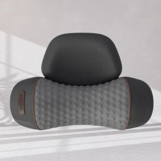 [조은살림]목마사지베개 뭉친 뒷목 3D 입체형 마사지 롤러 3단계 온열 찜질 뒷목 경직 근육이완, 클래식 그레이