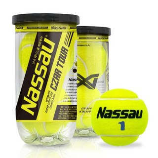 낫소 테니스공 올코트 짜르투어 10캔(2개입), 짜르투어10캔, 20개