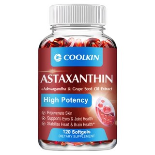 미국 정품 높은 품질 높은 콘텐츠 아스타잔틴 24mg 소프트젤 심혈관 건강 증진 신진 대사 촉진 혈액 순환 개선 면역 체계 강화, 120정, 1개