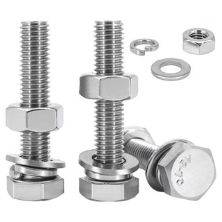 M12 스텐 SUS 육각볼트 너트 와샤 세트 15개 소량묶음, 35mm