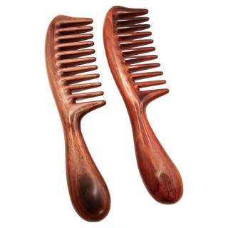 로즈우드 원목 도끼빗 자단나무 머리빗, 1개, 장미목